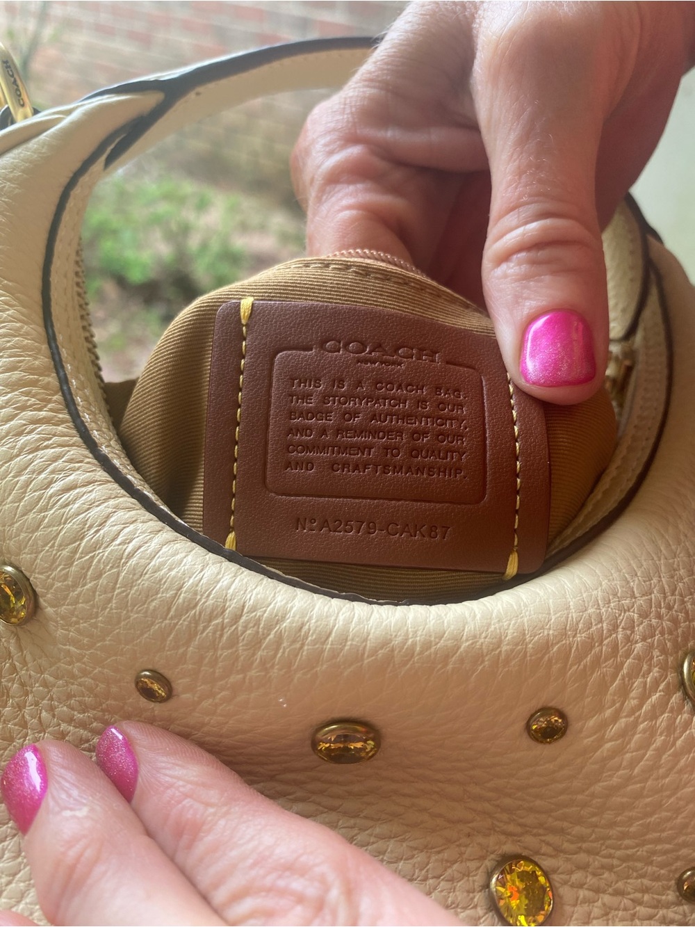 Coach Carmen Mini Crossbody Bag With Crystal/Floral Print CAK87/CAK90 - Picture 4 of 11